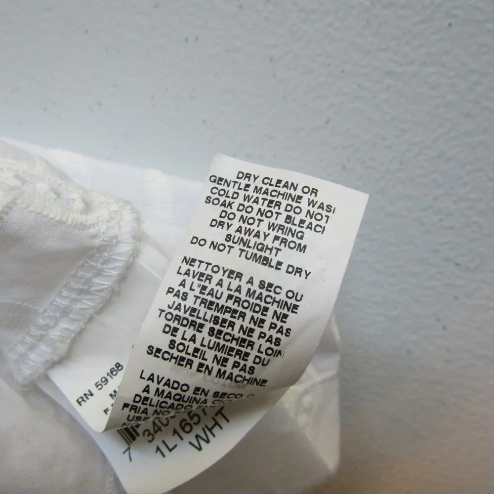 Karen Kane White Floral Blouse - Picture 8 of 11